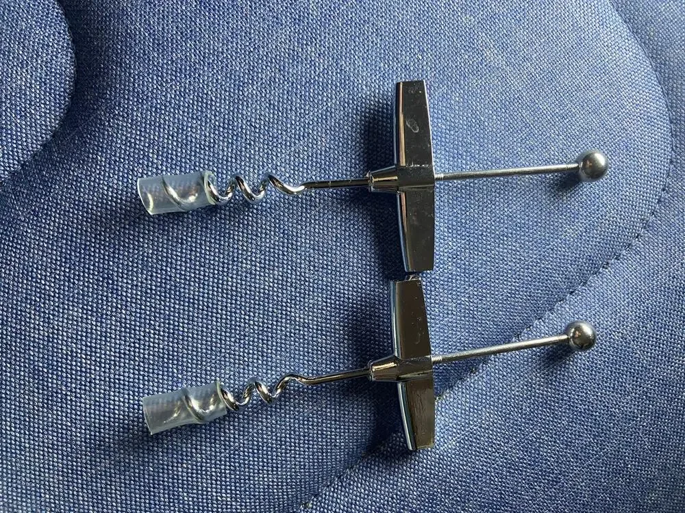Three piece beadable corkscrew
